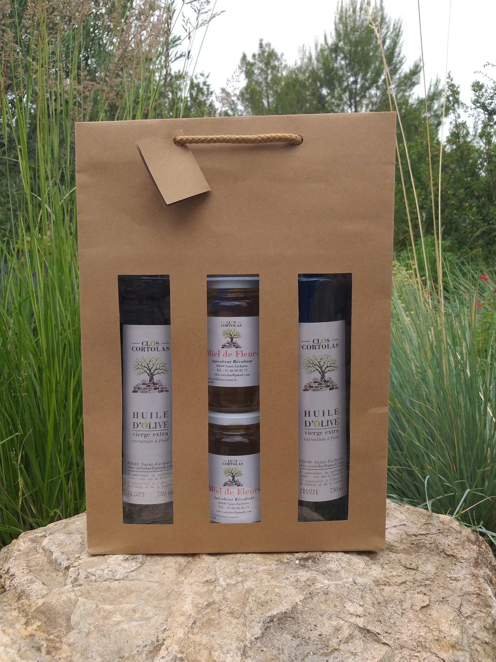 Coffret huile/miel XL